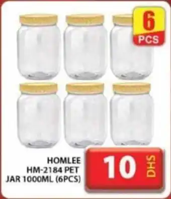 Grand Hyper Market HOMLEE HM-2184 PET JAR 1000ML (6PCS) offer
