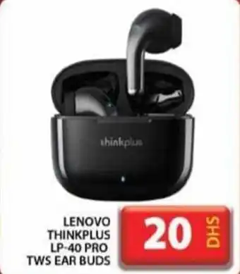 Grand Hyper Market LENOVO THINKPLUS LP-40 PRO TWS EAR BUDS offer