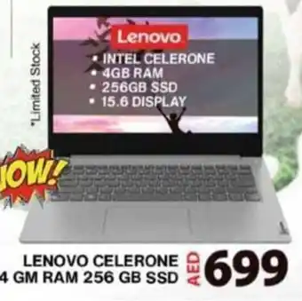 Grand Hyper Market LENOVO CELERONE 4 GM RAM 256 GB SSD offer