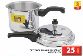 Grand Hyper Market EASY COOK ALUMINIUM PRESURE COOKER 3LTR offer