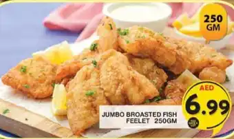 Grand Hyper Market JUMBO BROASTED FISH FEELET 250GM offer