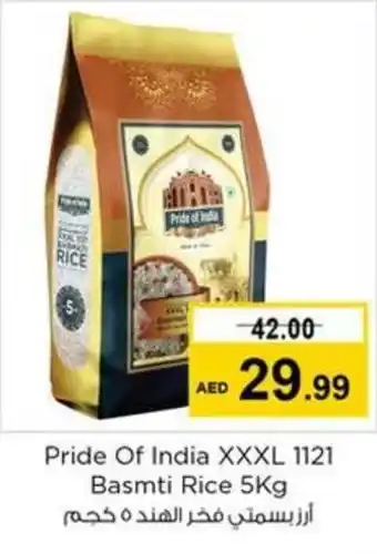 Nesto Pride Of India XXXL 1121 Basmti Rice 5Kg offer