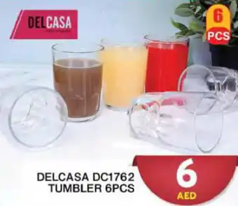 Grand Hyper Market DELCASA DC1762 TUMBLER 6PCS offer