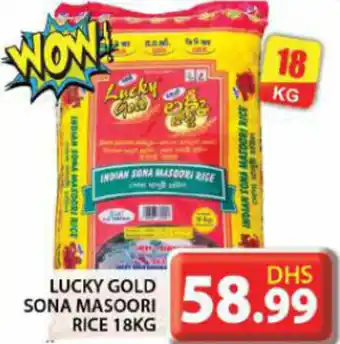 Grand Hyper Market LUCKY GOLD SONA MASOORI RICE 18KG offer