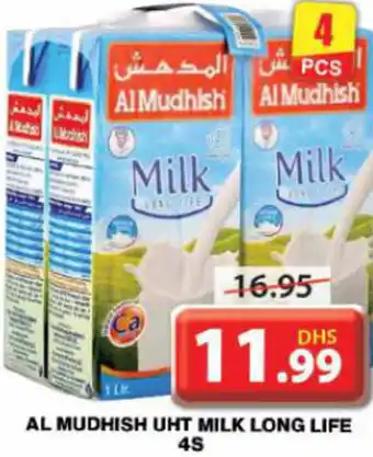 Grand Hyper Market AL MUDHISH UHT MILK LONG LIFE 4S offer