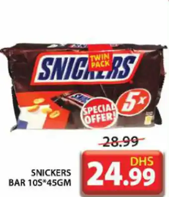 Grand Hyper Market SNICKERS BAR 10S*45GM offer