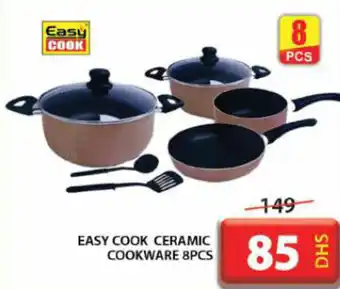 Grand Hyper Market EASY COOK CERAMIC COOKWARE 8PCS offer