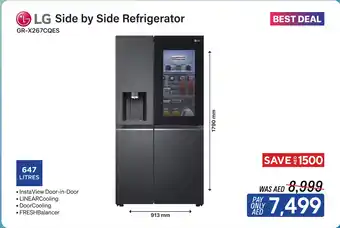 ECity LG Side by Side Refrigerator 647 LITRES offer