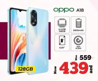 Kenz Hypermarket Oppo A18 offer