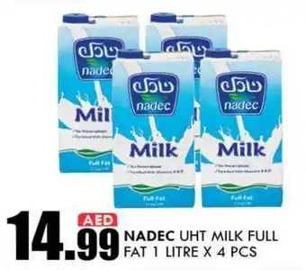 KM Trading NADEC UHT MILK FULL FAT 1 LITRE X 4 PCS offer