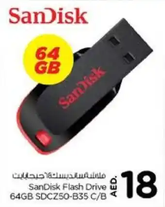 Nesto SanDisk Flash Drive 64GB SDCZ50-B35 C/B offer