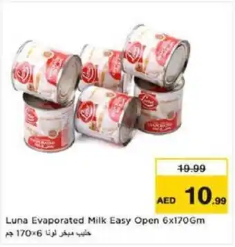 Nesto Luna Evaporated Milk Easy Open 6 x 170gm offer
