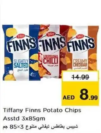 Nesto Tiffany Finns Potato Chips Asstd 3x85gm offer