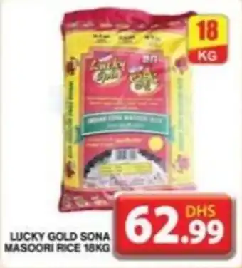 Grand Hyper Market LUCKY GOLD SONA MASOORI RICE 18KG offer