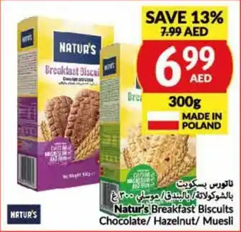 Viva Natur's Breakfast Biscuits Chocolate / Hazelnut / Muesli 300g offer