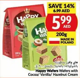 Viva Happy Wafers Wafers with Cocoa / Vanilla / Hazelnut Cream 200g offer