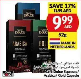 Viva Cafe Dolce Espresso / Arabica / Gold Capsule 52g offer