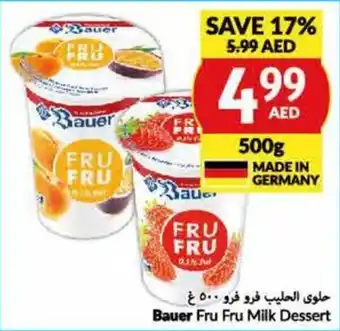 Viva Bauer Fru Fru Milk Dessert 500g offer