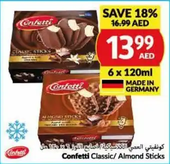 Viva Confetti Classic / Almond Sticks 6 x 120mL offer