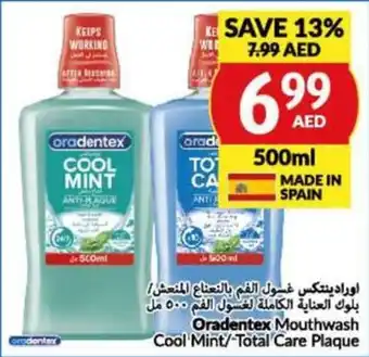 Viva Oradentex Mouthwash Cool Mint / Total Care Plaque 500mL offer