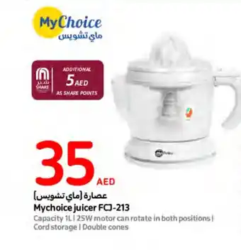 Carrefour Mychoice juicer FCJ 213 offer