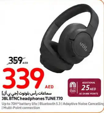 Carrefour JBL BTNC headphones TUNE 770 offer