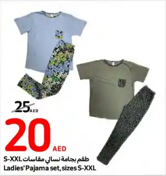 Carrefour Ladies' Pajama set sizes S XXL offer