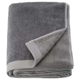 Ikea HimleÅn Bath sheet, dark grey/mélange, 100x150 cm offer