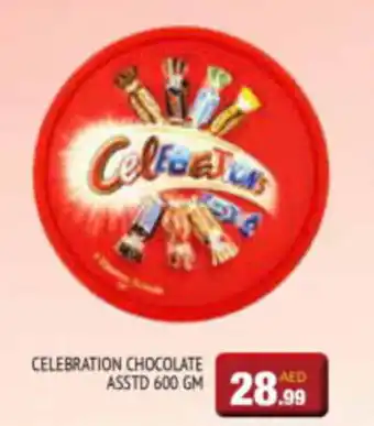 Al Madina Hypermarket CELEBRATION CHOCOLATE ASSTD 600 GM offer