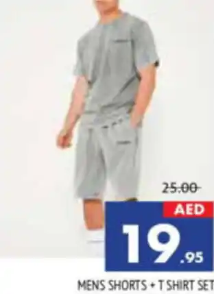 Al Madina Hypermarket MENS SHORTS + T SHIRT SET offer