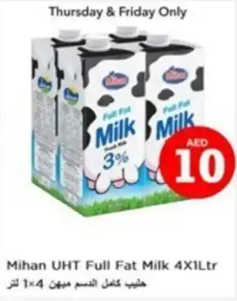 Nesto Mihan UHT Full Fat Milk 4X1Ltr offer