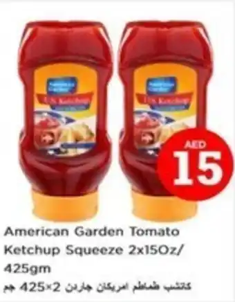 Nesto American Garden Tomato Ketchup Squeeze 2x150z 425gm offer