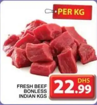 Grand Mall Sharjah FRESH BEEF BONLESS INDIAN PER KGS offer