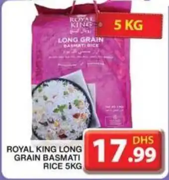 Grand Mall Sharjah ROYAL KING LONG GRAIN BASMATI RICE 5KG offer