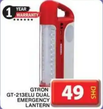 Grand Mall Sharjah GTRON GT 213ELU DUAL EMERGENCY LANTERN offer