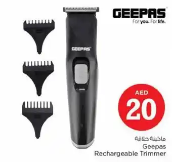 Nesto Geepas Rechargeable Trimmer offer