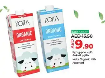Lulu Hypermarket Koita Organic Milk Assorted offer