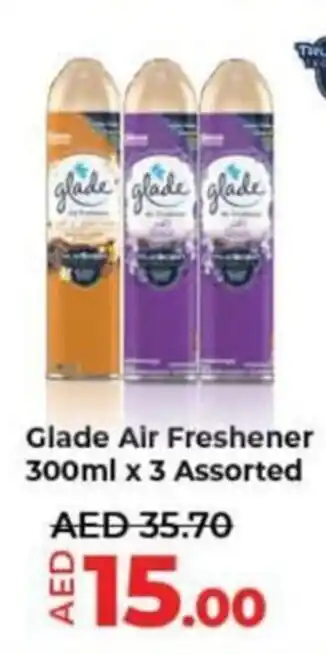 Lulu Hypermarket Glade Air Freshener 300ml x 3 Assorted offer