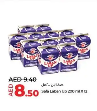 Lulu Hypermarket Safa Laban Up 200 ml X 12 offer