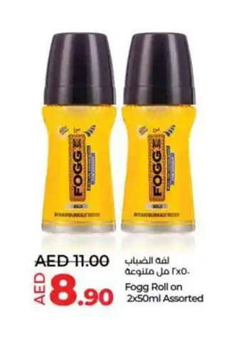 Lulu Hypermarket Fogg Roll on 2x50ml Assorted offer