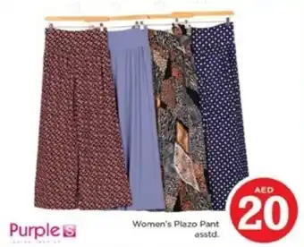Nesto Women's Plazo Pant asstd. offer