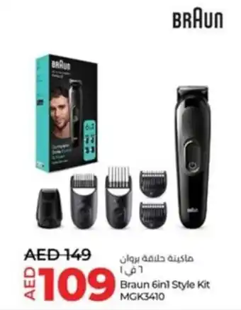 Lulu Hypermarket Braun 6in1 Style Kit MGK3410 offer