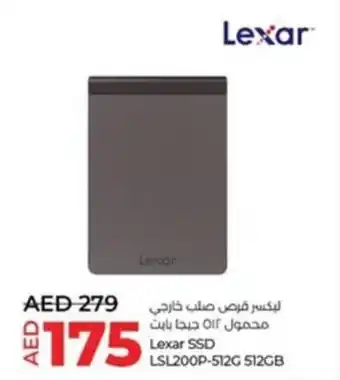 Lulu Hypermarket Lexar SSD LSL200P-512G 512GB offer