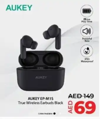 Lulu Hypermarket AUKEY EP-M1S True Wireless Earbuds Black offer