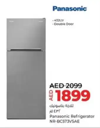 Lulu Hypermarket Panasonic Refrigerator NR-BC573VSAE offer