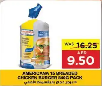 Earth Supermarket AMERICANA 15 BREADED CHICKEN BURGER 840G PACK offer