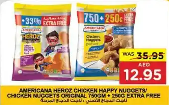 Earth Supermarket AMERICANA HEROZ CHICKEN HAPPY NUGGETS CHICKEN NUGGETS ORIGINAL 750GM + 250G EXTRA FREE offer