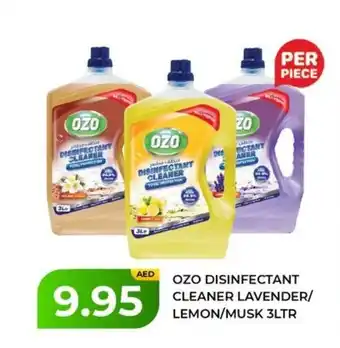 Al Madina OZO DISINFECTANT CLEANER LAVENDER LEMON MUSK 3LTR offer