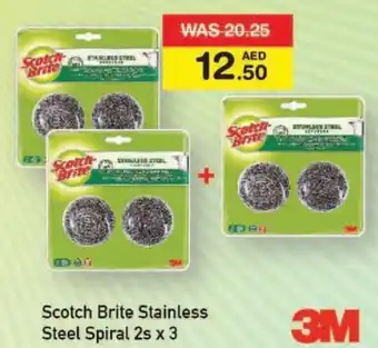 Choithrams Scotch Brite Stainless Steel Spiral 2's x 3 offer