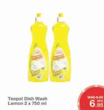 Choithrams Teepol Dish Wash Lemon 2 x 750 ml offer